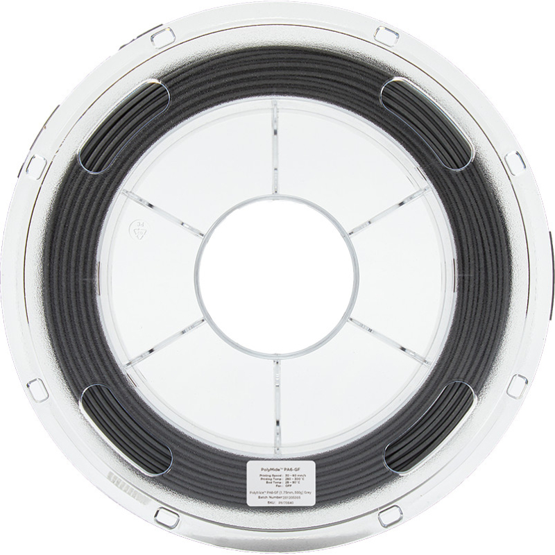 PolyMide PA6-GF Gris - 1.75mm - 500 g (2) PolyMide PA6-GF Gris - 1.75mm - 500 g (2)