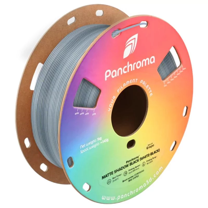 Panchroma™ PLA Dual Matte Shadow Black (White-Black) - 1.75mm - 1kg Panchroma™ PLA Dual Matte Shadow Black (White-Black) - 1.75mm - 1kg