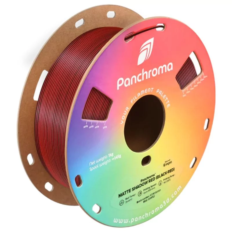 Panchroma™ PLA Dual Matte Shadow Red (Black-Red) - 1.75mm - 1kg Panchroma™ PLA Dual Matte Shadow Red (Black-Red) - 1.75mm - 1kg