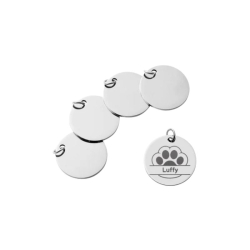 Medalhão de aço inox 20mm x5 Bambu Lab