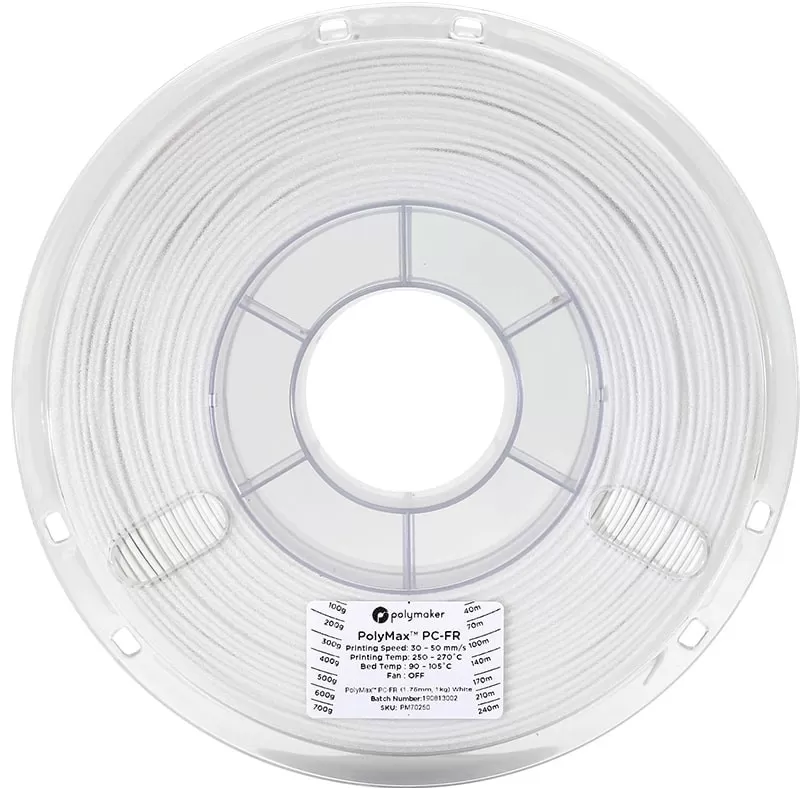 PolyMax PC-FR Blanc 1.75mm - 1 kg (2) PolyMax PC-FR Blanc 1.75mm - 1 kg (2)