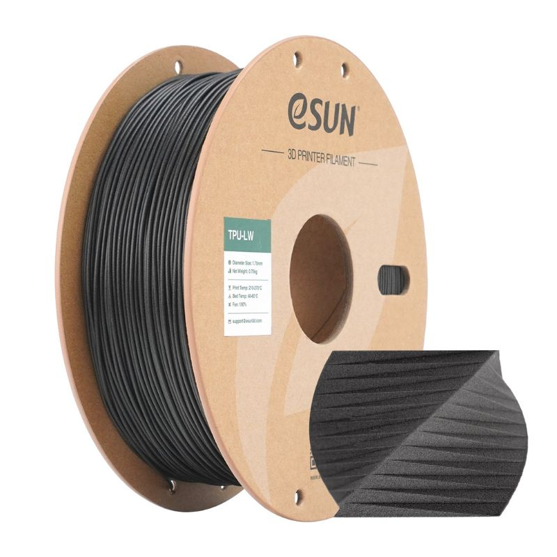 eSun TPU-LW Preto - 1.75mm - 750g