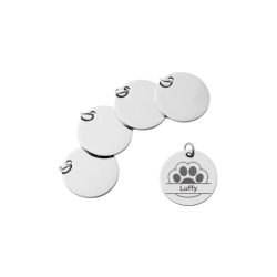 Medalhão de aço inox 30mm x5, Bambu Lab