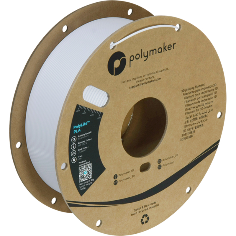 PolyLite PLA Cold White - 1.75mm - 1 kg
