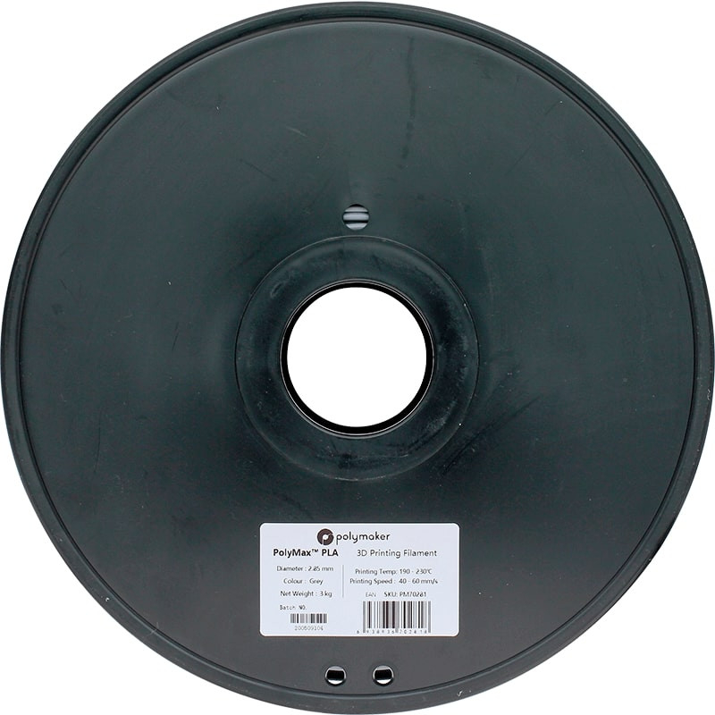 PolyMax Tough PLA Gris - 2.85mm - 3 kg - face PolyMax Tough PLA Gris - 2.85mm - 3 kg - face