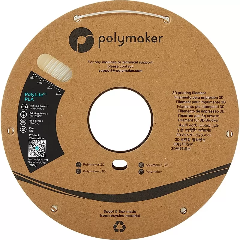 PolyLite_PLA_Naturel_175_Front PolyLite_PLA_Naturel_175_Front