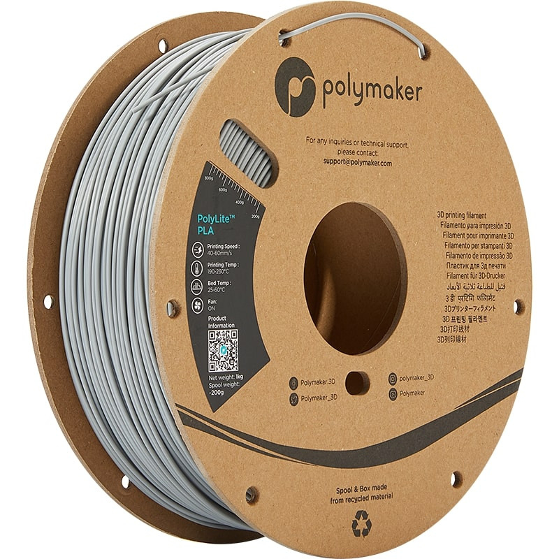 PolyLite PLA Gris - 1.75mm - 1 kg PolyLite PLA Gris - 1.75mm - 1 kg