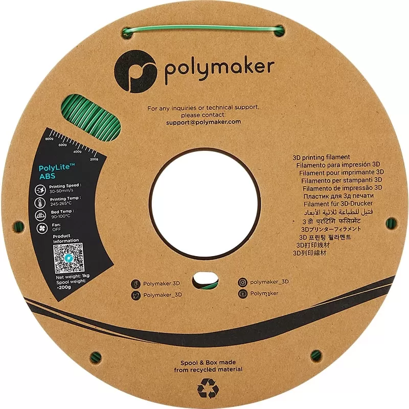 Filament ABS Vert - 2.85mm - 1 kg Filament ABS Vert - 2.85mm - 1 kg