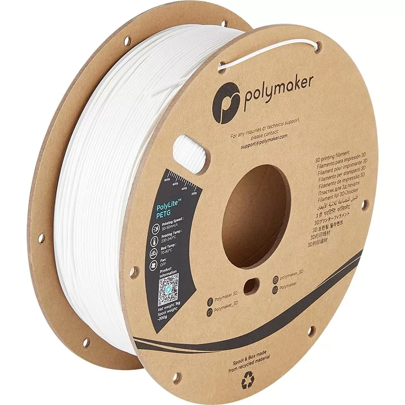 Filament PETG Blanc - 2.85mm - 1 kg