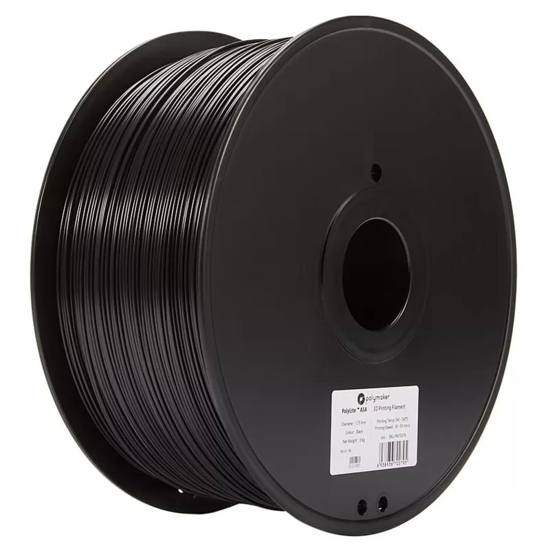 PolyLite ASA Noir - 1.75mm - 3 kg PolyLite ASA Noir - 1.75mm - 3 kg