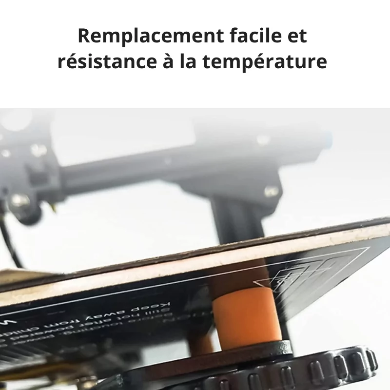 Remplacement Amortisseurs en sillicone pour plateau d'impression Creality CR-10/CR-10S et Ender-3 Remplacement Amortisseurs en sillicone pour plateau d'impression Creality CR-10/CR-10S et Ender-3
