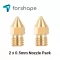 Conjunto de 2 Bicos de Latão MK8 Forshape 0,5mm