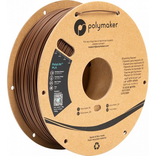 PolyLite PLA Marrom - 1.75mm - 1 kg