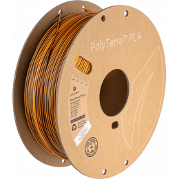 PolyTerra PLA Dual Preto Laranja (Shadow Orange) - 1,75 mm - 1 kg