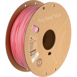 PolyTerra PLA Dual Rosa Vermelho (Flamingo) - 1,75 mm - 1 kg