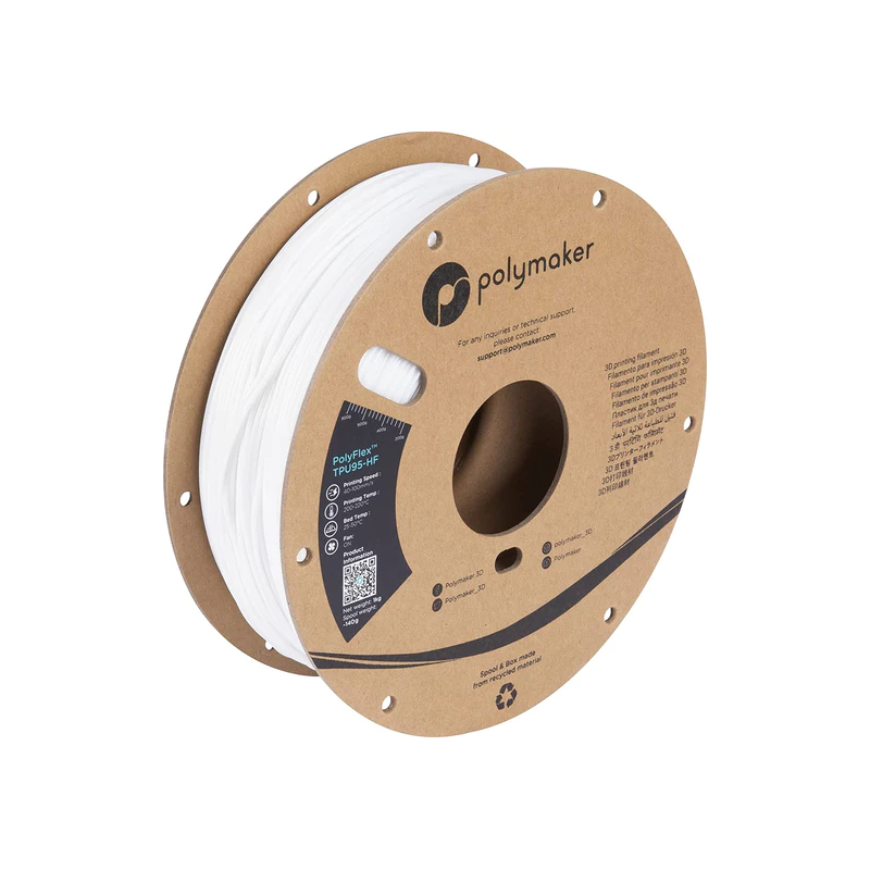 PolyFlex TPU-95A High Speed Branco - 1.75mm - 1 kg