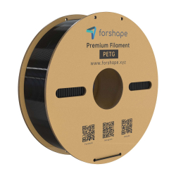 PETG Preto Forshape Premium – 1.75mm – 1Kg
