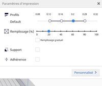 Cura - Profils d'impression