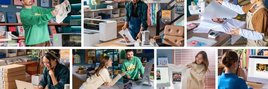 Aplicação xTool Apparel Printer