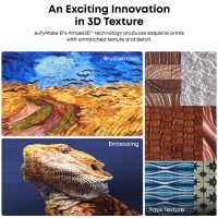 eufyMake E1 Deluxe bundle tecnologia Amass3D impressão UV relevo