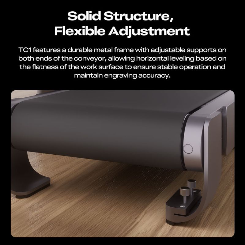 Falcon Conveyor TC1 Creality estrutura metálica robusta