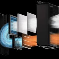 Filtragem de ar em três etapas