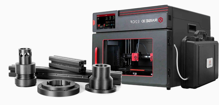 raise3d e2cf impressora fibra carbono