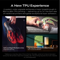 Impressão 3D de peças flexíveis em TPU com a Creality K3