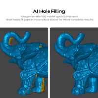 Funções IA do scanner 3D Creality Pika
