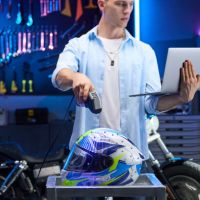 Revopoint MetroX Pro linhas laser paralelas