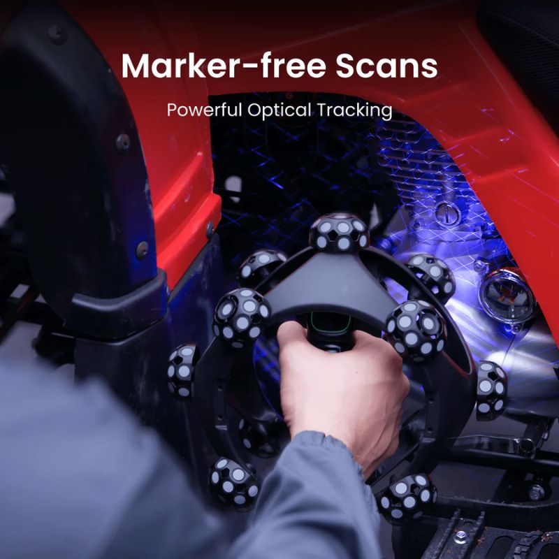 Digitalização sem marcadores com o Revopoint Trackit SR