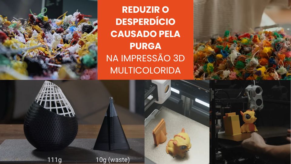 Reduzir o desperdício causado pela purga na impressão 3D multicolorida
